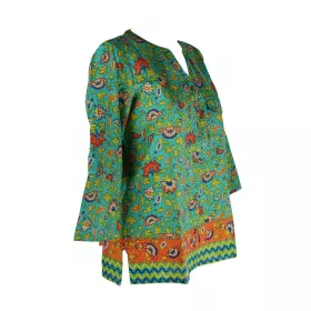 Chemisier Coton Imprimées Fleurs d'Inde