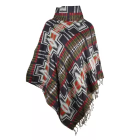 Poncho Femme Col Boule