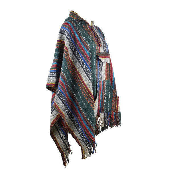 Poncho Jahadi Coton Peigné Artisanal