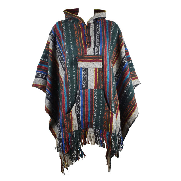 Poncho Jahadi Coton Peigné Artisanal