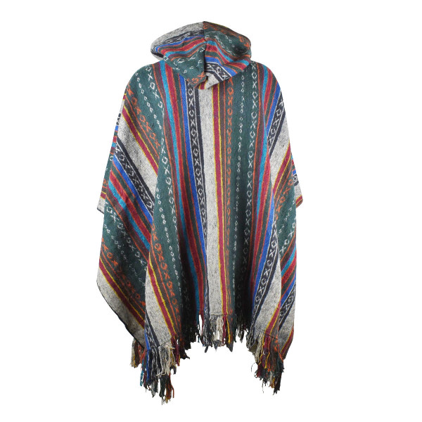 Poncho Jahadi Coton Peigné Artisanal