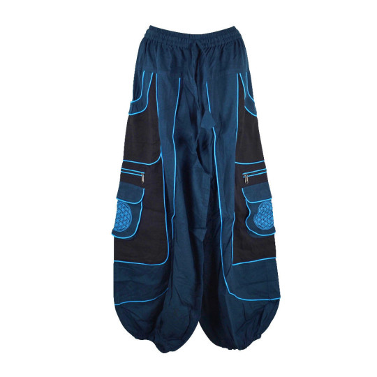Pantalon Jolka Coupe Ample Bleu Pétrole