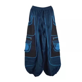 Pantalon Jolka Coupe Ample Bleu Pétrole