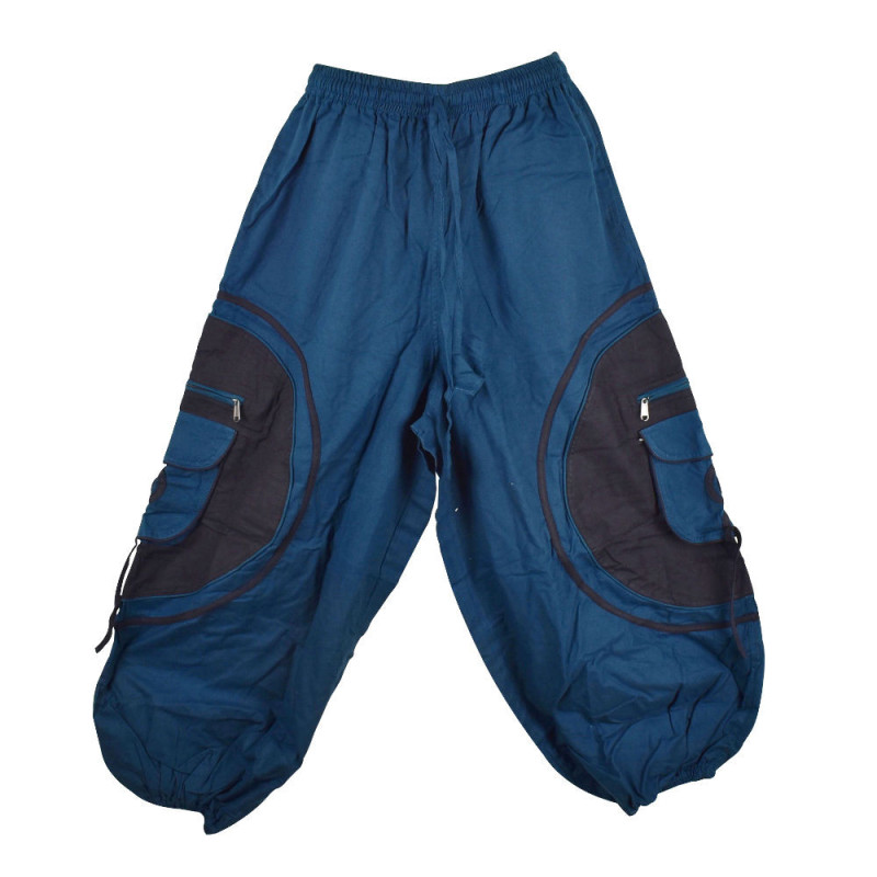 Pantalon Tharra Coupe Ample Bleu