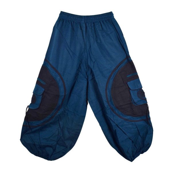 Pantalon Tharra Coupe Ample Bleu