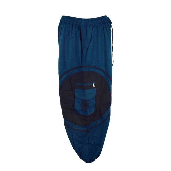 Pantalon Tharra Coupe Ample Bleu