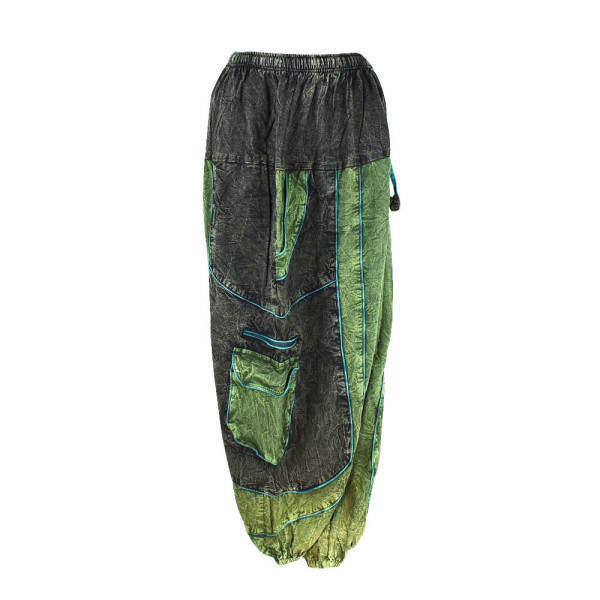 Pantalon Chimra Coton Délavé Vert