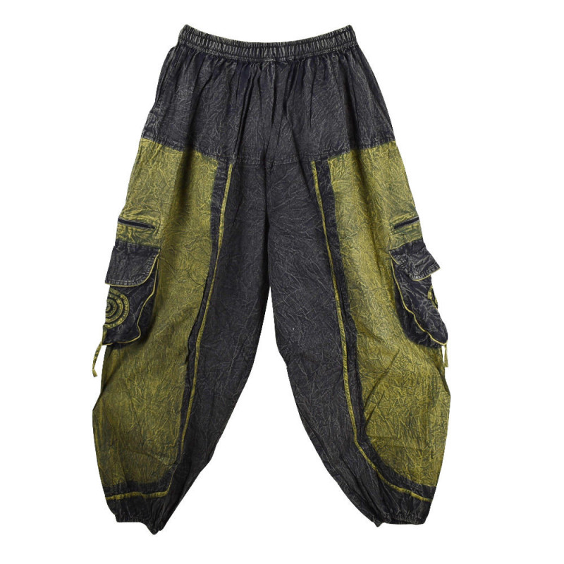 Pantalon Stonewash Ample Dhongai