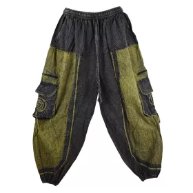 Pantalon Stonewash Ample Dhongai