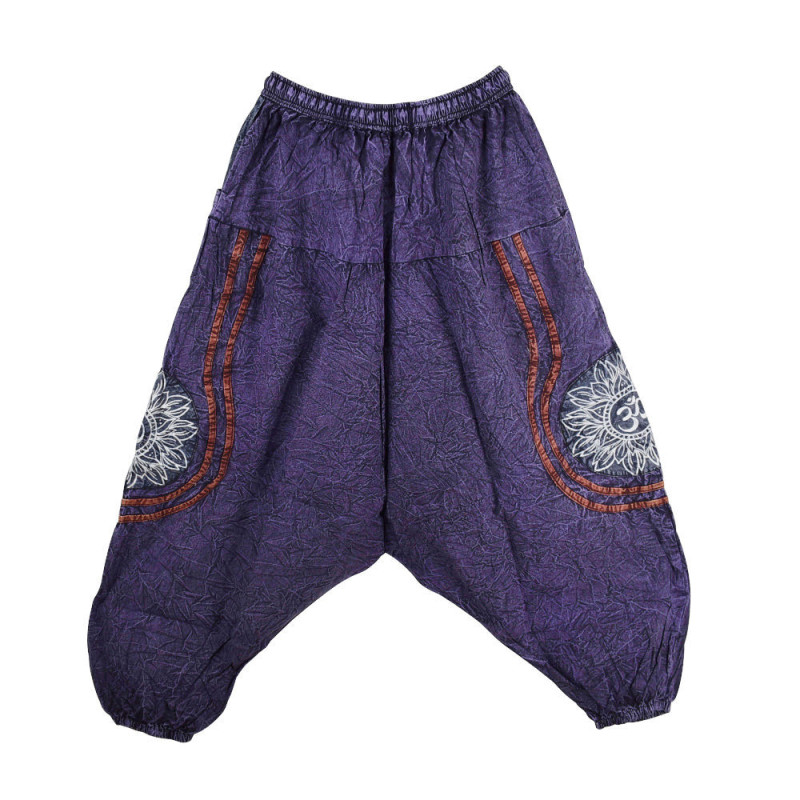 Sarouel Ethnique Sunha Délavé Violet