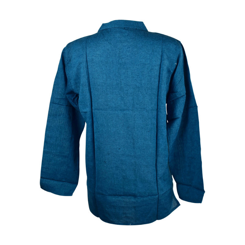 Chemise Homme Coton Khadi Ton Pétrole