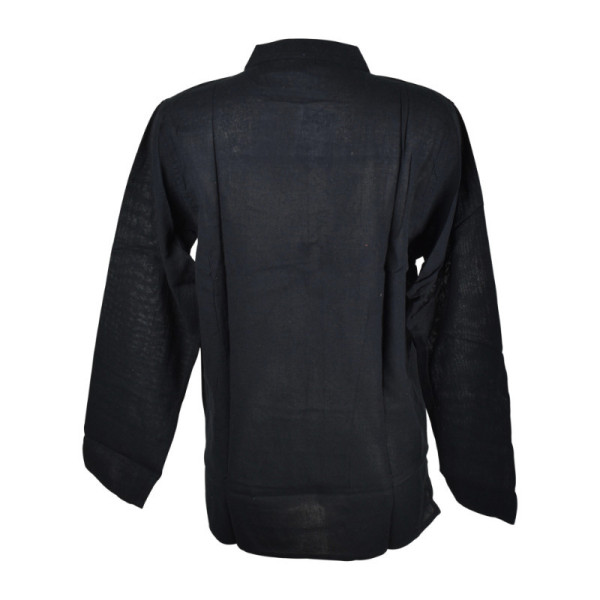 Chemise Homme Coton Khadi Ton Noir