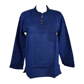 Chemise Homme Coton Khadi Ton Indigo