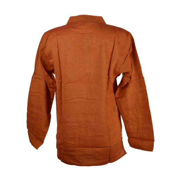 Chemise Homme Coton Khadi Orange