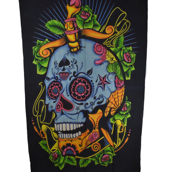 Tenture Death's-Head BC23-03 Multicolore