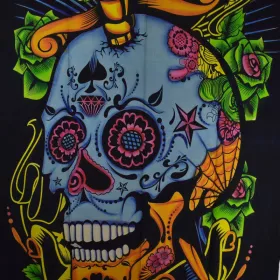 Tenture Death's-Head BC23-03 Multicolore