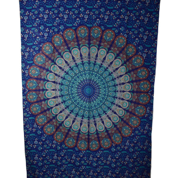 Tenture Mandalas BC23-33 Bleu