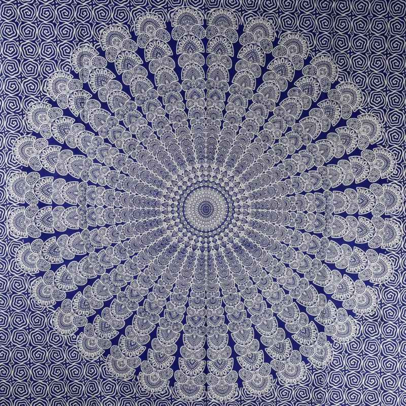 Tenture Mandalas BC23-41 Bleu