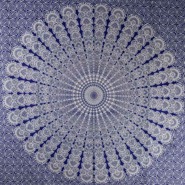 Tenture Mandalas BC23-41 Bleu
