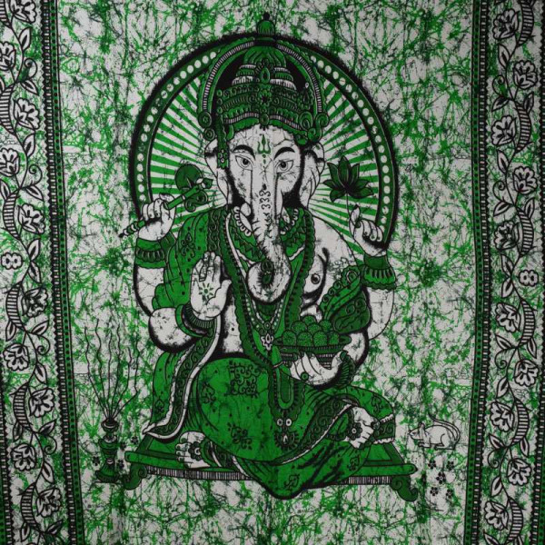 Tenture Ganesh BC23-49 Vert