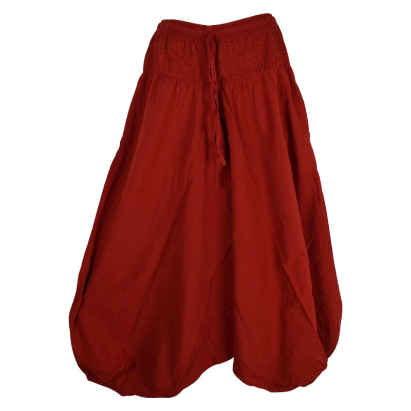 Sarouel Femme Masina Coton Rouille