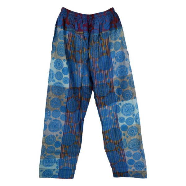 Pantalon Bihadi Mandalas Ton Bleu