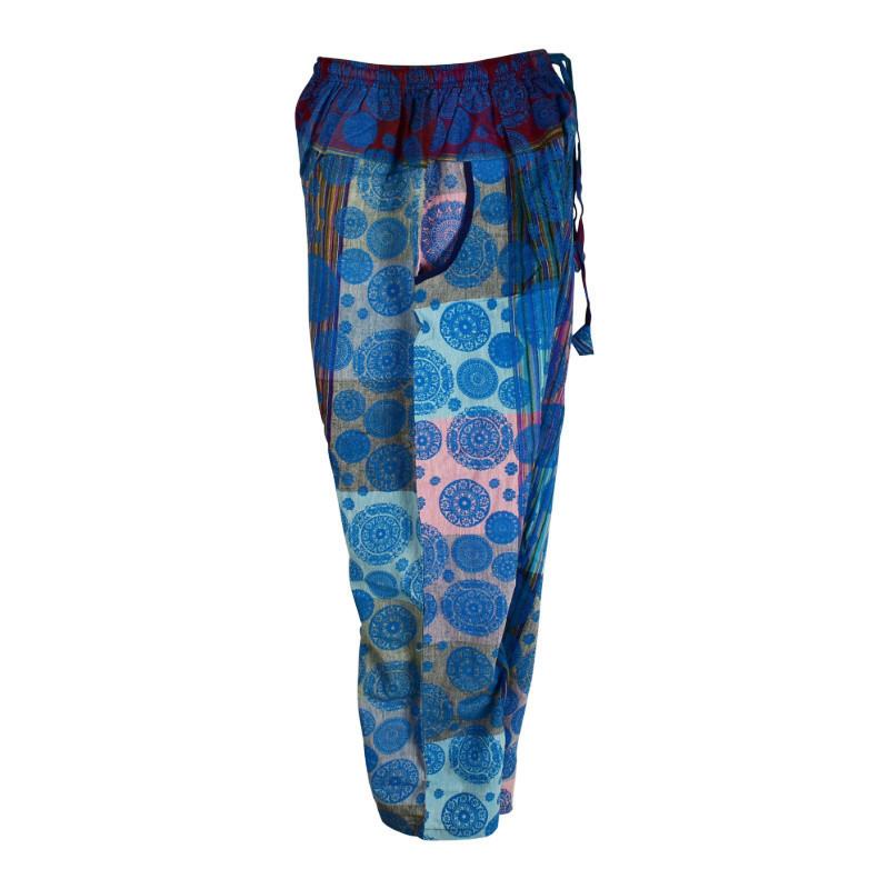 Pantalon Bihadi Mandalas Ton Bleu