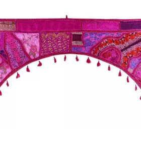 Grand Toran Décoration du Rajasthan Ton Fuchsia