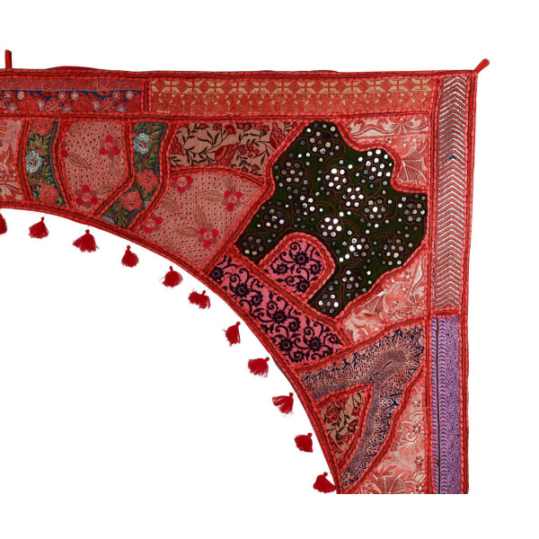 Grand Toran Décoration du Rajasthan Ton Rouge