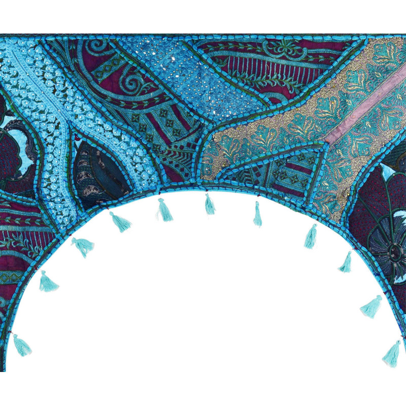 Toran Décoration Porte Rajasthan Turquoise -01B