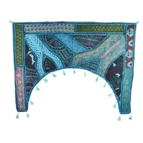 Toran Décoration Porte Rajasthan Turquoise -01B