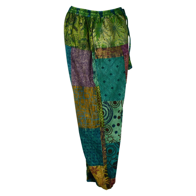 Pantalon Patch Bhokar Multicolore Vert