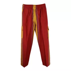 Pantalon Coton Artsanal Khaddar du Népal Rouge