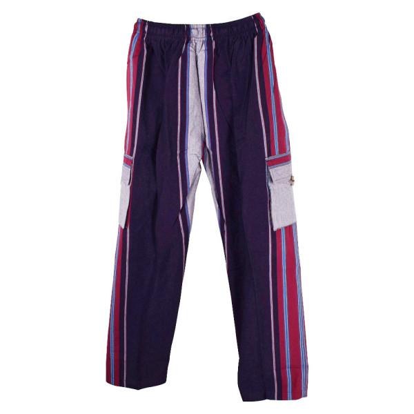 Pantalon Coton Artsanal Khaddar du Népal Violet