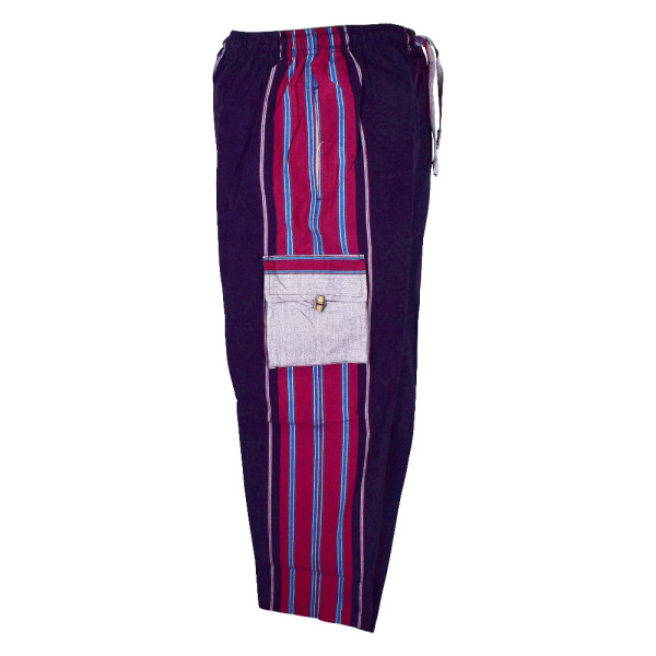 Pantalon Coton Artsanal Khaddar du Népal Violet