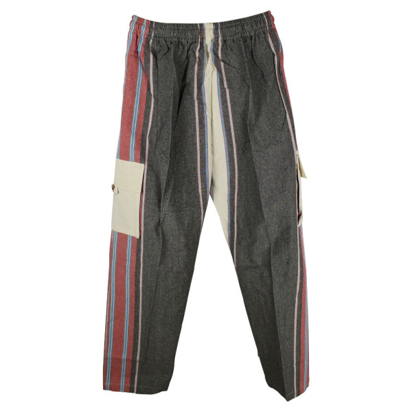 Pantalon Coton Khaddar du Népal Gris