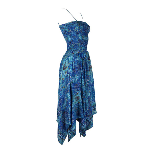 Robe Longue Umra Asymetrique et Smocks - B