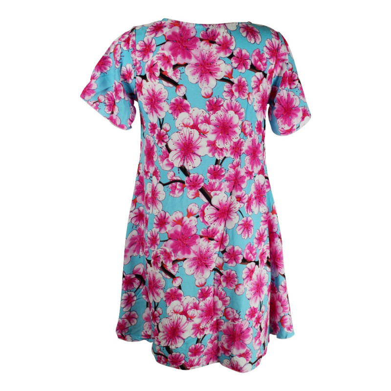 Robe Courte Ample Selu Imprimé - VD
