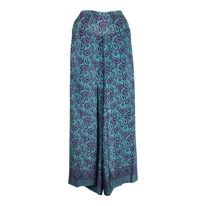 Pantalon Wrap Chardari Soie Indienne - A