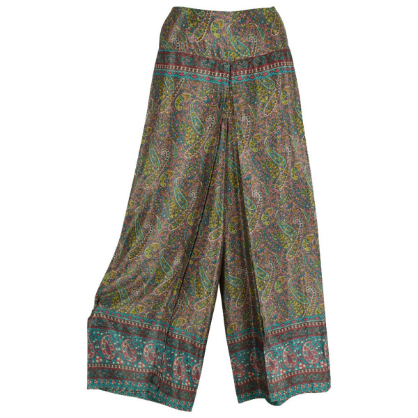 Pantalon Wrap Chardari Soie Indienne - C