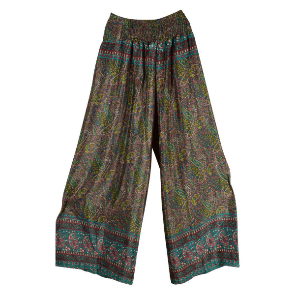 Pantalon Wrap Chardari Soie Indienne - C