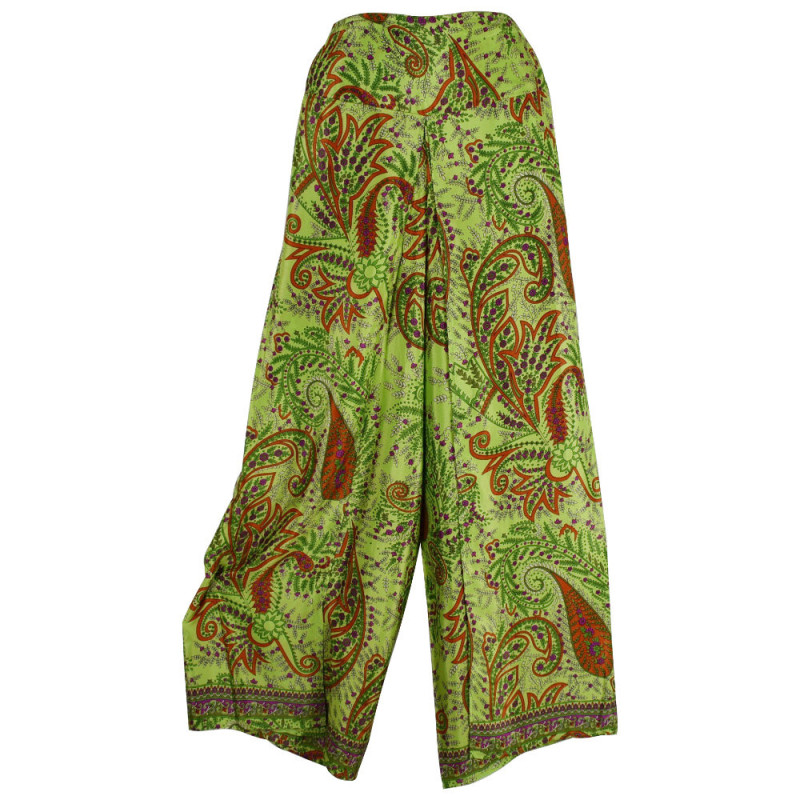 Pantalon Wrap Chardari Soie Indienne - D