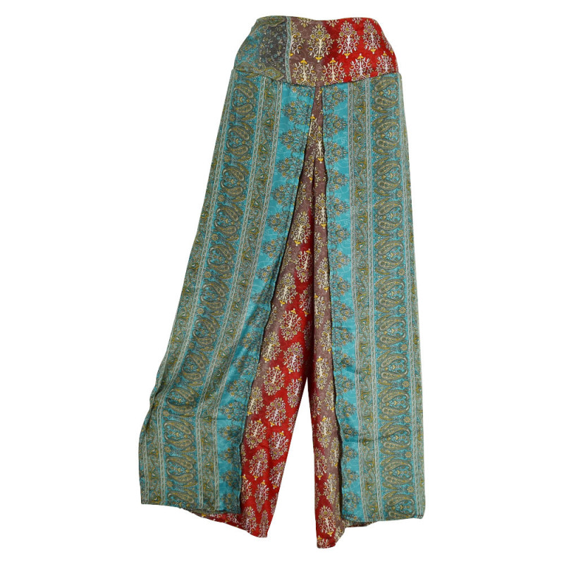 Pantalon Wrap Chardari Soie Indienne - E