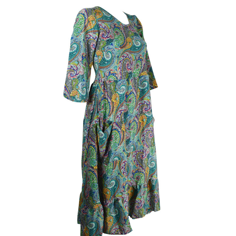 Robe Longue Imapur Paisley - B