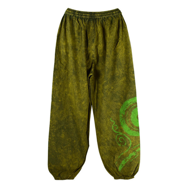 Pantalon Kalani Coton fin Délavé Vert