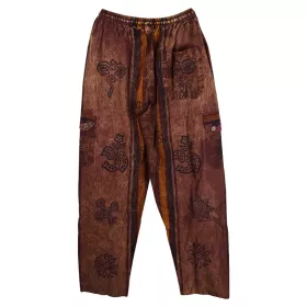 Pantalon Pokhar Coton Ethnique Marron