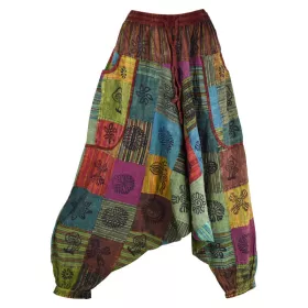 Sarouel Chamati avec Patch Délavé Bordeaux
