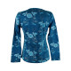 T-Shirt Upla Maille Jersey Bleu Floral