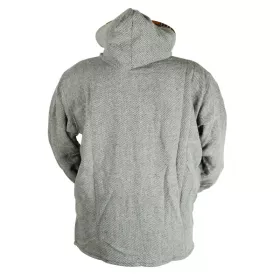 Veste Tapar Coton tramé Deux Fils Gris et Écru