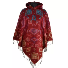 Poncho Femme Pitha Ton Bordeaux